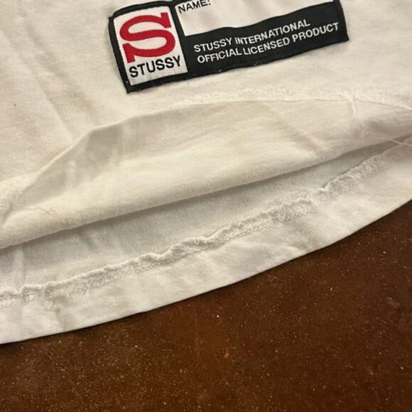 Stussy 1 World Baseball T Shirt Size Large - Picture 8 of 8